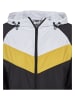 Urban Classics Urban Classics Windbreaker in black/white/chromeyellow