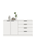 ebuy24 Sideboard Kopenhagen Weiß 148 x 35 cm