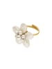 PURELEI Ring Pearly Flower Gold