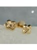 Gallay Ohrstecker Ohrring 4mm Stern mit Muster 9Kt GOLD in gold