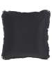 Beliani 2er-Set Dekokissen RAMTEK in Schwarz/Grau/Beige