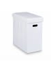 relaxdays Sitzhocker in Weiß - (B)48,5 x (H)49 x (T)27 cm