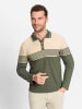WITT WEIDEN Langarm-Poloshirt in khaki-sand