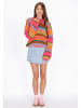 myMo Sweater in pink multicolor