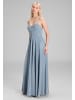 HEY KYLA Abendkleid in hellblau silber - 0002