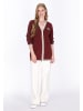 DreiMaster Maritim Cardigan in wine red navy offwhite