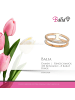 BALIA 333 Rosegold - 8 Karat Damen Ringe Doppel rose Fingerring 58 (18,5)