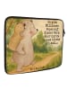 Mr. & Mrs. Panda Notebook Tasche Papa Bär Design mit Spruch in Weiß