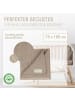 Räuberella Babydecke Reiskorn-Struktur "Raschelnder Haselzweig" in Braun - 75x100 cm