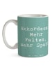 Mr. & Mrs. Panda Kaffeetasse Spruch Akkordeon Spaß mit Spruch in Meeresbrise