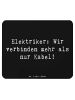 Mr. & Mrs. Panda Mousepad Spruch Elektriker Verbindungen mit Spruch in Schwarz