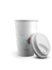 Mr. & Mrs. Panda Coffee To Go Becher Milch Keks ohne Spruch in Weiß