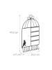 relaxdays Schmuckhalter in Schwarz - (B)25,5x (H)44,5 x (T)4,5 cm