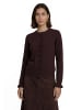 Zero  Strick-Cardigan mit Rüschen in Dark Brown Melange