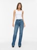 Noisy may Straight Fit Jeans in Medium Blue Denim1