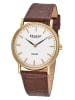 Regent F-1572 Damenuhr Quarz Braun/Goldfarben