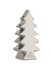 AltoBelli Deko Aufsteller TANNENBAUM Silber Glänzend 6x12 cm
