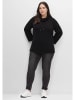 sheego Pullover in schwarz