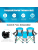 COSTWAY 2-Sitzer Campingstuhl in Blau