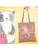 Mr. & Mrs. Panda Tragetasche Tintenfisch ohne Spruch in Braun Pastell