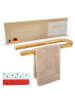 HENNEZ Handtuchhalter Alfred Bambus  Braun