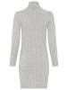 Laura Scott Strickkleid in white-grey-mealnge