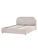 Beliani 2-tlg Doppelbett QUILLIEN in Beige/Grau