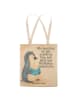 Mr. & Mrs. Panda Tasche Pinguin Buch Design mit Spruch in Weiß