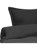 Beliani 3-tlg Bettwäsche-Set PARKROSE in Schwarz