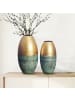 FineBuy Vase in Gold / Aluminium / 25x25x25