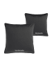 Tom Tailor TT Kissenhülle 2er Set VelvetSignature 45 x 45 cm in Anthrazit