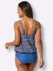 WITT WEIDEN Oversized-Tankini-Top in jeansblau-orange-bedruckt