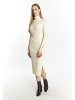 DreiMaster Klassik Damen Strickkleid in Hellbeige