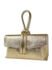 Toscanto Leder Abendtasche, Umhängetasche Toscanto Tasche gold ca. 23cm