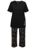 Ulla Popken Pyjama in schwarz