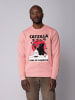 wat? Apparel Sweatshirt Catzilla in Canyon Pink
