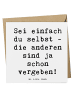 Mr. & Mrs. Panda Briefkarte Spruch Selbstakzeptanz Einzigartig m... in Weiß