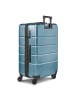 Police Dublin 4 Rollen Trolley L 75 cm mit Dehnfalte in ice blue