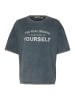 CULTURE T-shirt CUchamanna Oversize fit in Black Wash