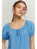 b.young Shirtbluse BYMMJOELLA SS BLOUSE 2 -20811223  Luftiges Shirt mit gerafftem Ausschnitt in Blau
