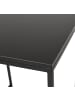 KADIMA DESIGN Hochtisch Industriestil, Metallgestell mit quadratischer Holzplatte in Schwarz