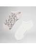 Hudson Sneakersocken Daisy 2-Pack Blumenmuster in White