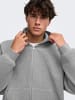 ONLY & SONS Kapuzenpullover in Medium Grey Melange