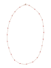 gaya Women Necklace in Rose Gold Red