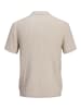 Jack & Jones Gestricktes Polo in Oatmeal