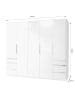 Wimex Kleiderschrank Level Plankeneiche weiß 250 / 58 / 236cm