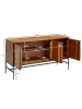KADIMA DESIGN Massivholz Sideboard Sheesham, 123x70x45 cm, Industrial