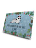 Mr. & Mrs. Panda Adventskalender Panda Weihnachten mit Spruch in Eisblau