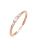 Elli Ring 925 Sterling Silber Verlobungsring in Rosegold