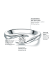 Trilani Ring aus Sterling Silber mit Zirkonia in silber